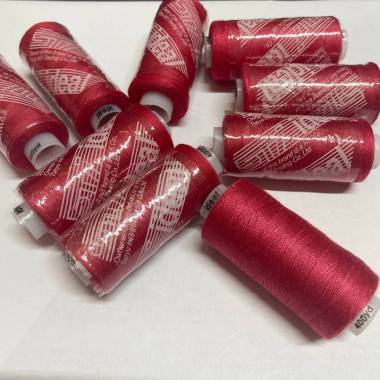 Sewing thread 40/2, 400 yards, color raspberry