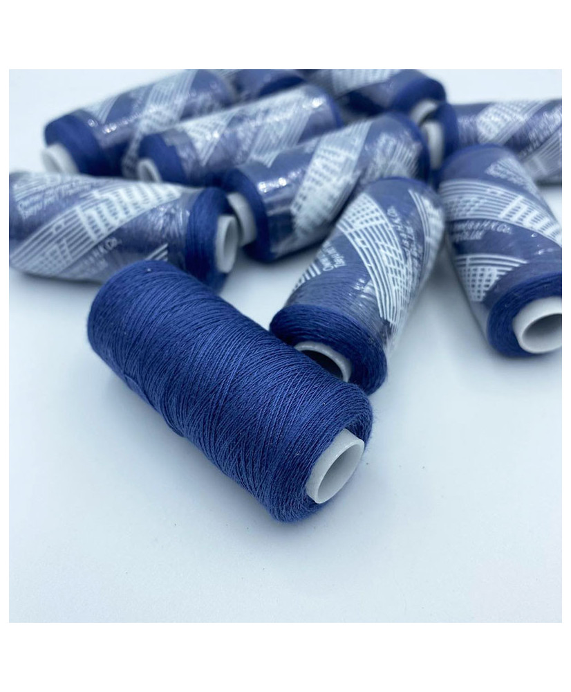 Sewing thread 40/2, 400 yards, color dark azure Sewing thread 40/2, 400 yards, color dark azure