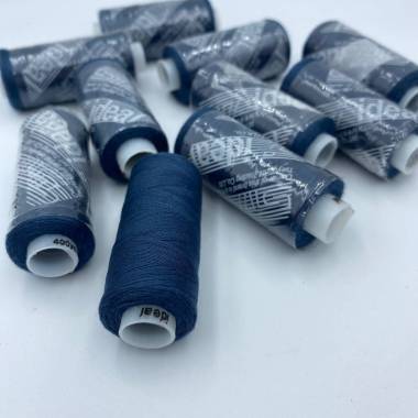 Sewing thread 40/2, 400 yards, color dark azure