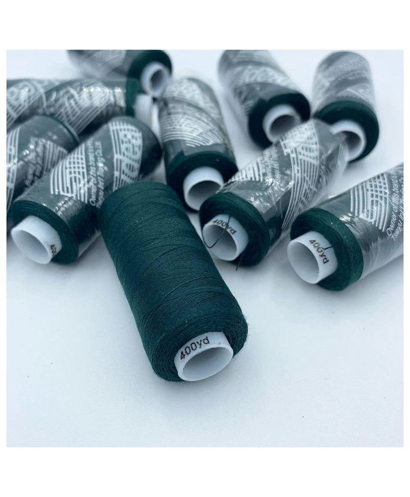 Sewing thread 40/2, 400 yards, color dark emerald Sewing thread 40/2, 400 yards, color dark emerald