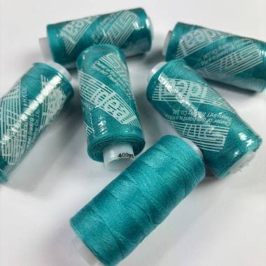 Sewing thread 40/2, 400 yards, color light turquoise