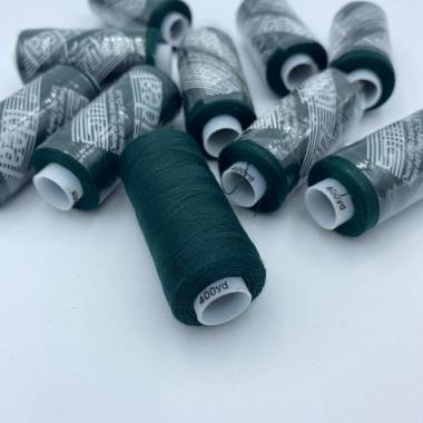Sewing thread 40/2, 400 yards, color dark turquoise