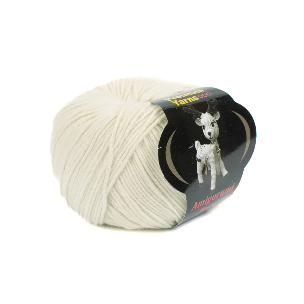 Пряжа Premium Yarns Amigurumi Toys ванильный крем (1002) Пряжа Premium Yarns Amigurumi Toys ванильный крем (1002)