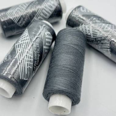 Sewing thread 40/2, 400 yards, color grey