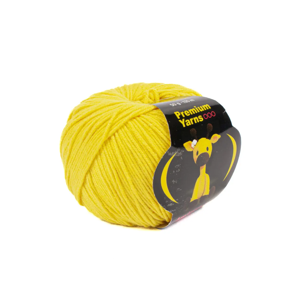 Пряжа Premium Yarns Amigurumi Toys лимон (1010) Пряжа Premium Yarns Amigurumi Toys лимон (1010)