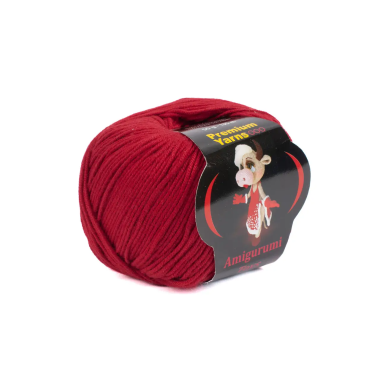 Пряжа Premium Yarns Amigurumi Toys темно-червоний (1012)