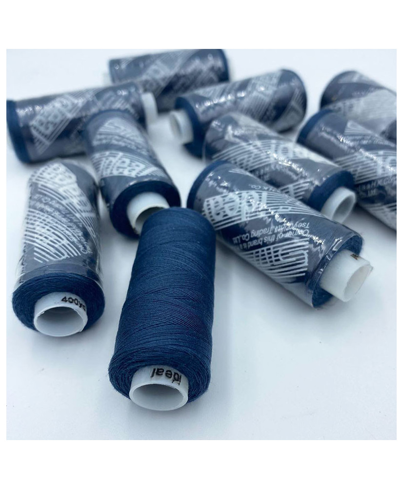 Sewing thread 40/2, 400 yards, color wet asphalt Sewing thread 40/2, 400 yards, color wet asphalt
