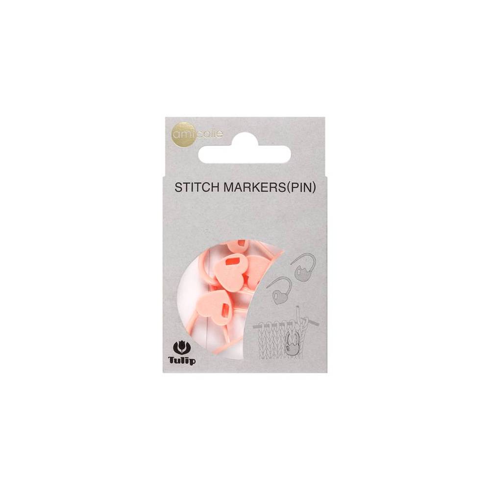 Маркеры для вязания с защелкой Tulip "Сердечки" Pink 7 шт (AC-029e) Маркеры для вязания с защелкой Tulip "Сердечки" Pink 7 шт (AC-029e)