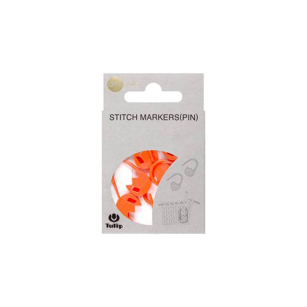 Knitting markers with a latch Tulip "Tulips" Orange 7 pcs (AC-028e) Knitting markers with a latch Tulip "Tulips" Orange 7 pcs (AC-028e)