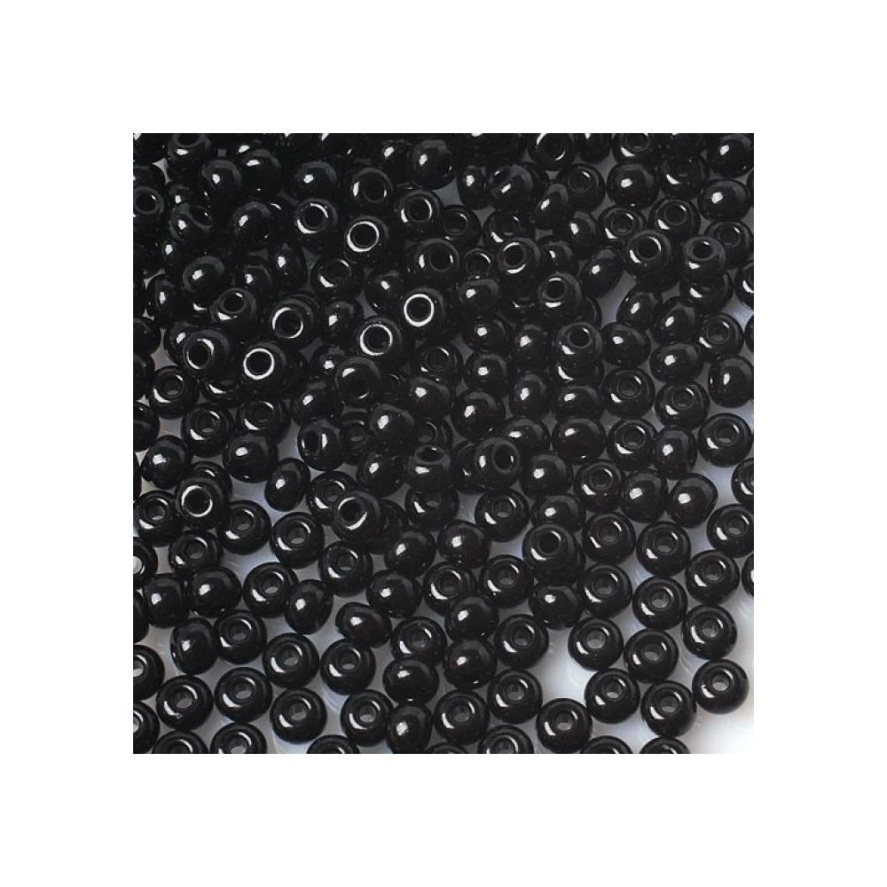 Preciosa beads №10/0, 50 g, natural black (23980/235) Preciosa beads №10/0, 50 g, natural black (23980/235)