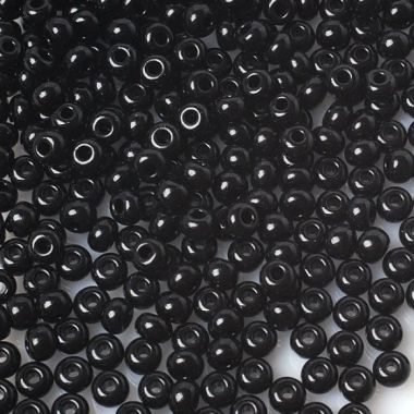 Preciosa beads №10/0, 50 g, natural black (23980/235)