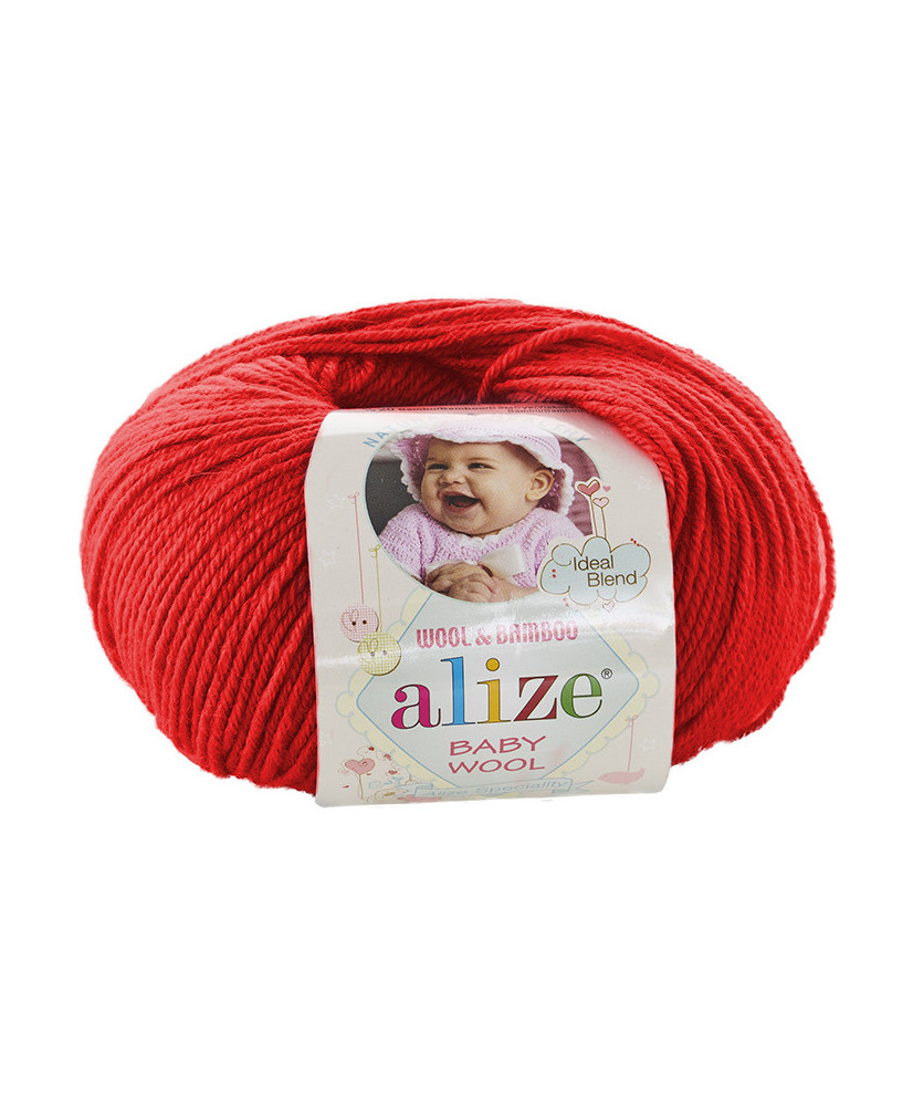 Yarn Alize Baby Wool red (56) Yarn Alize Baby Wool red (56)