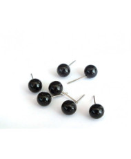 Eyes for toys black 4 mm