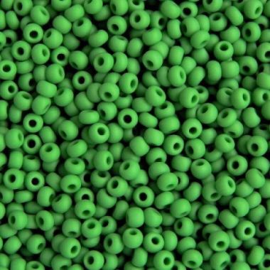 Preciosa beads №10/0, 50 g, matte green (53250/828)