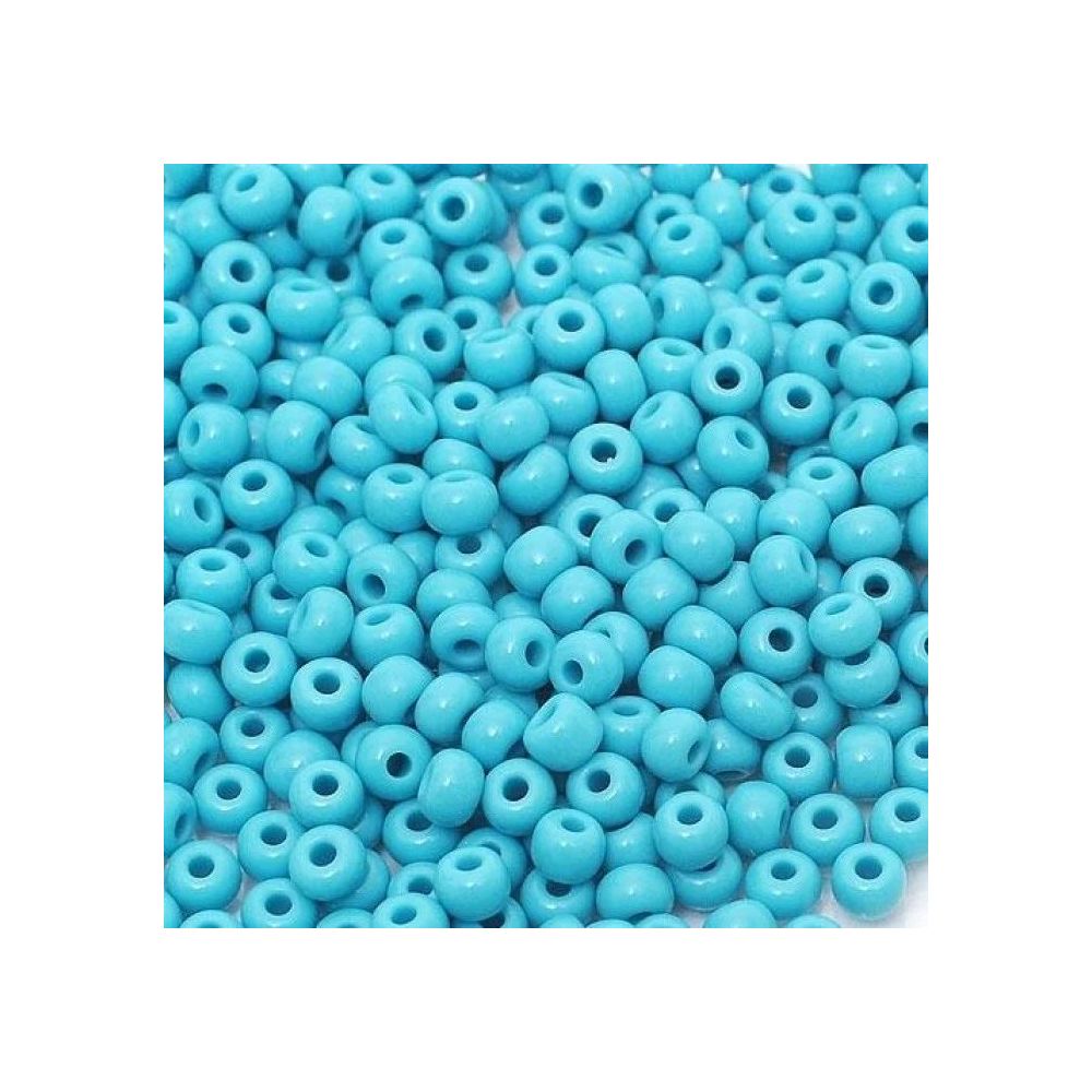 Preciosa beads №10/0, 50 g, opaque blue (63030/887) Preciosa beads №10/0, 50 g, opaque blue (63030/887)