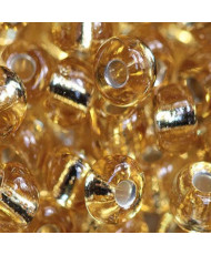 Preciosa beads №4/0, 50 g, tshiny gold (17050/4025)