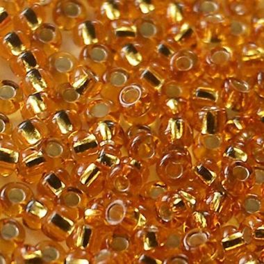 Preciosa beads №4/0, 50 g, tshiny gold (17050/4025)