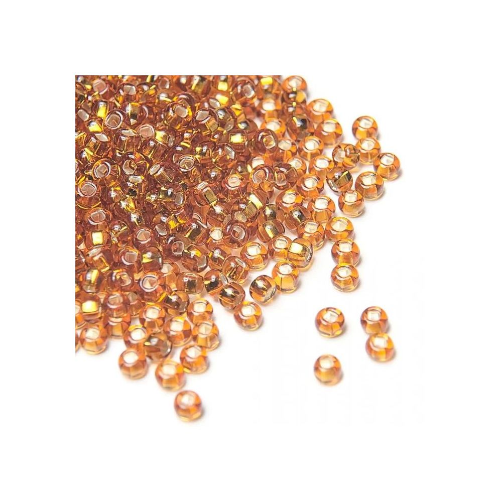 Preciosa beads №4/0, 50 g, tshiny brown-gold (17090/4026) Preciosa beads №4/0, 50 g, tshiny brown-gold (17090/4026)