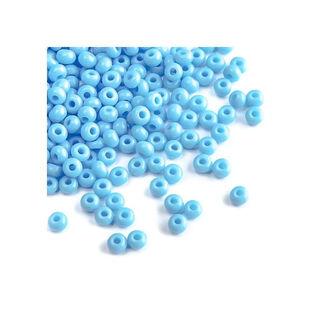 Preciosa beads №4/0, 50 g, natural blue (63020/19001) Preciosa beads №4/0, 50 g, natural blue (63020/19001)