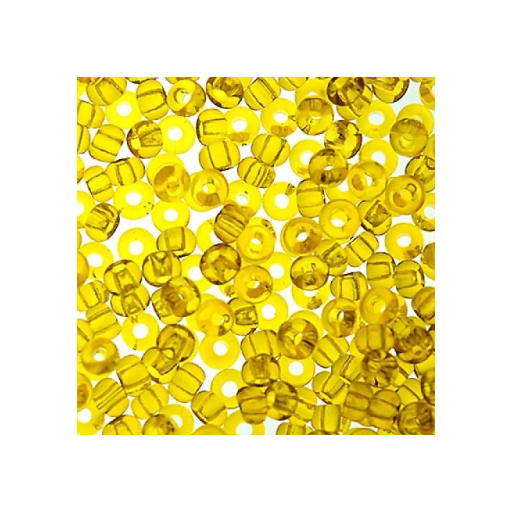 Бісер Preciosa №6/0, 50 г,  прозорий жовтий (80010)