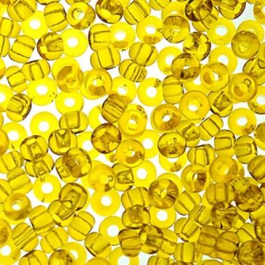 Preciosa beads №6/0, 50 g, transparent yellow (80010)