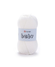 Yarn YarnАrt Baby white (501)