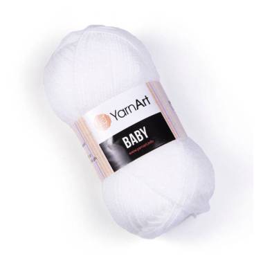 Пряжа YarnАrt Baby белый (501)
