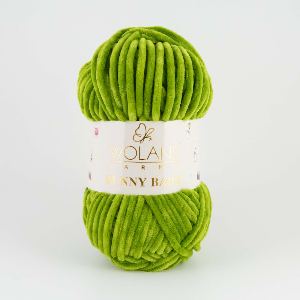 Пряжа Wolans Yarns Bunny Baby зеленое яблоко (10069) Пряжа Wolans Yarns Bunny Baby зеленое яблоко (10069)