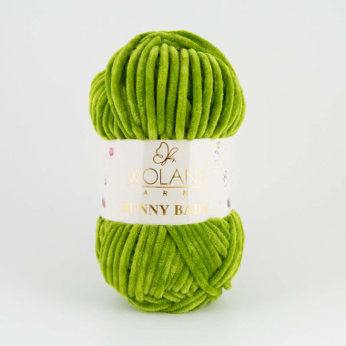 Пряжа Wolans Yarns Bunny Baby зеленое яблоко (10069)
