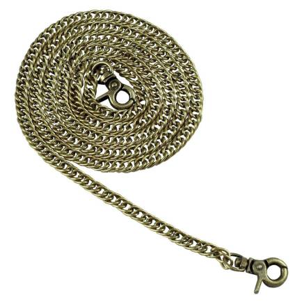Chain Double Anchor 120cm (7.5mm Link Width) bronze, swivel snap hook (82334)