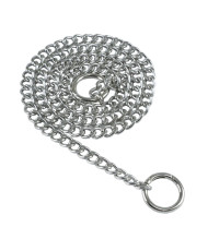 Bag chain with lobster rings, 114 cm middle link, silver (82302)