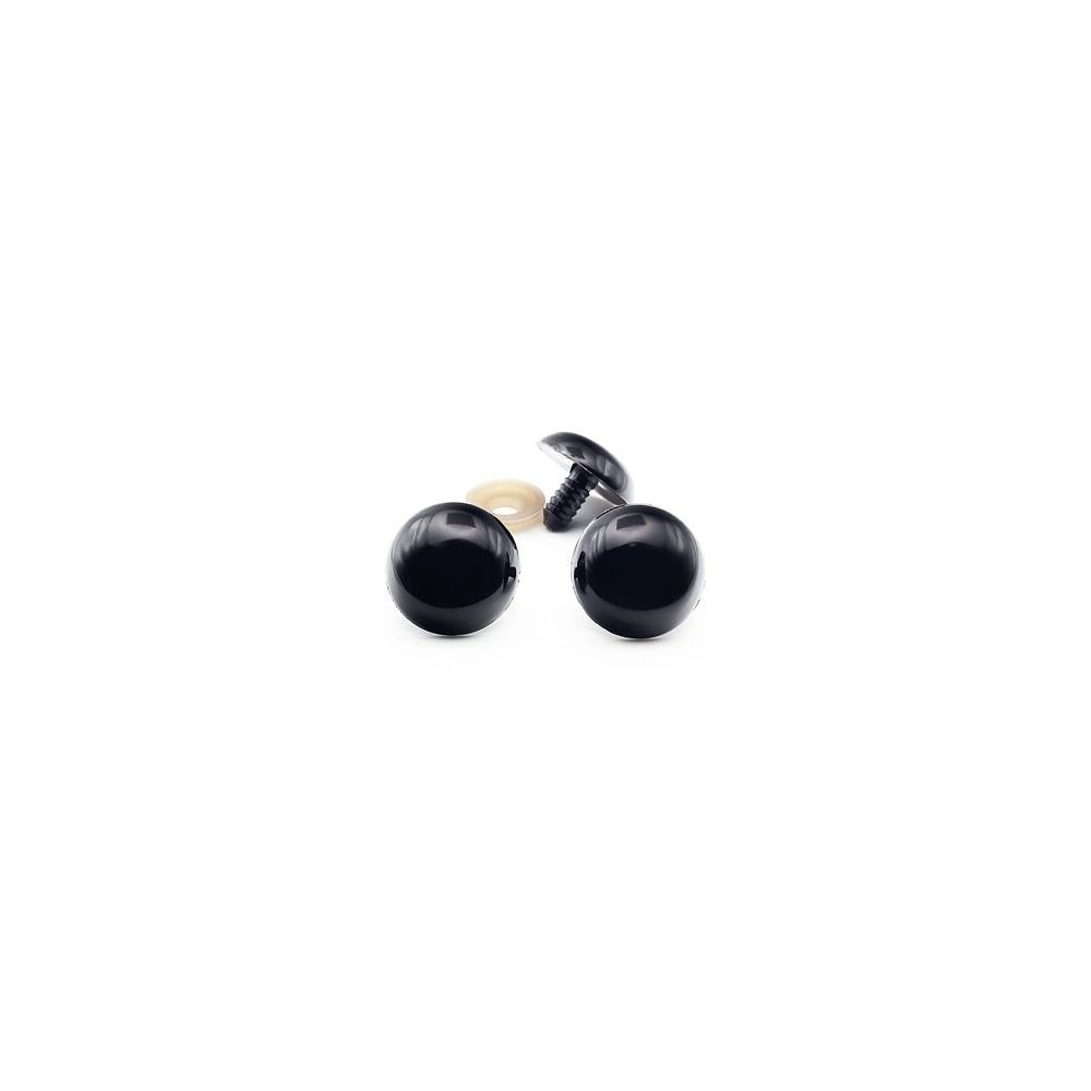 Premium black toy eyes on a leg with a twist, 24.0 mm Premium black toy eyes on a leg with a twist, 24.0 mm