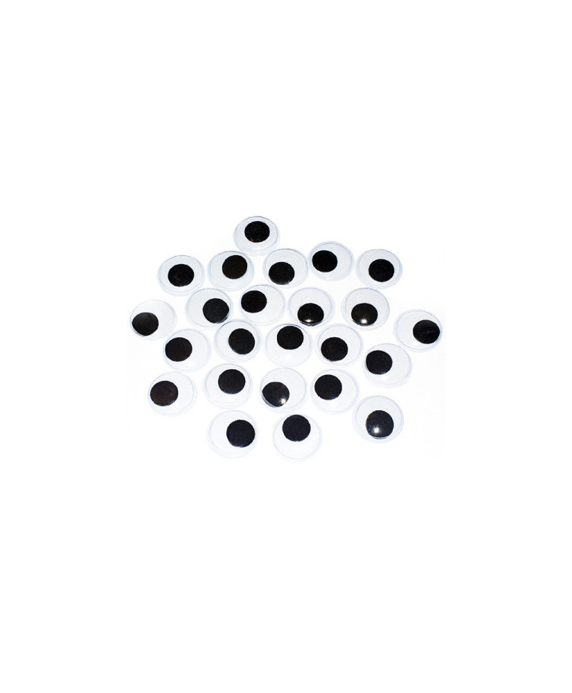 Round running eyes for toys 6 mm Round running eyes for toys 6 mm