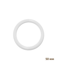 Round ring for macrame, dream catcher, polypropylene, white, 50 mm (1550001)