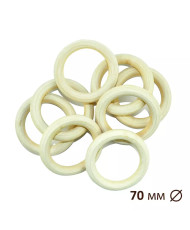 Wooden ring for macrame, sling bead Ø 70 mm 1520012