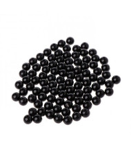 Sew-on eyes beads for toys black 10 mm