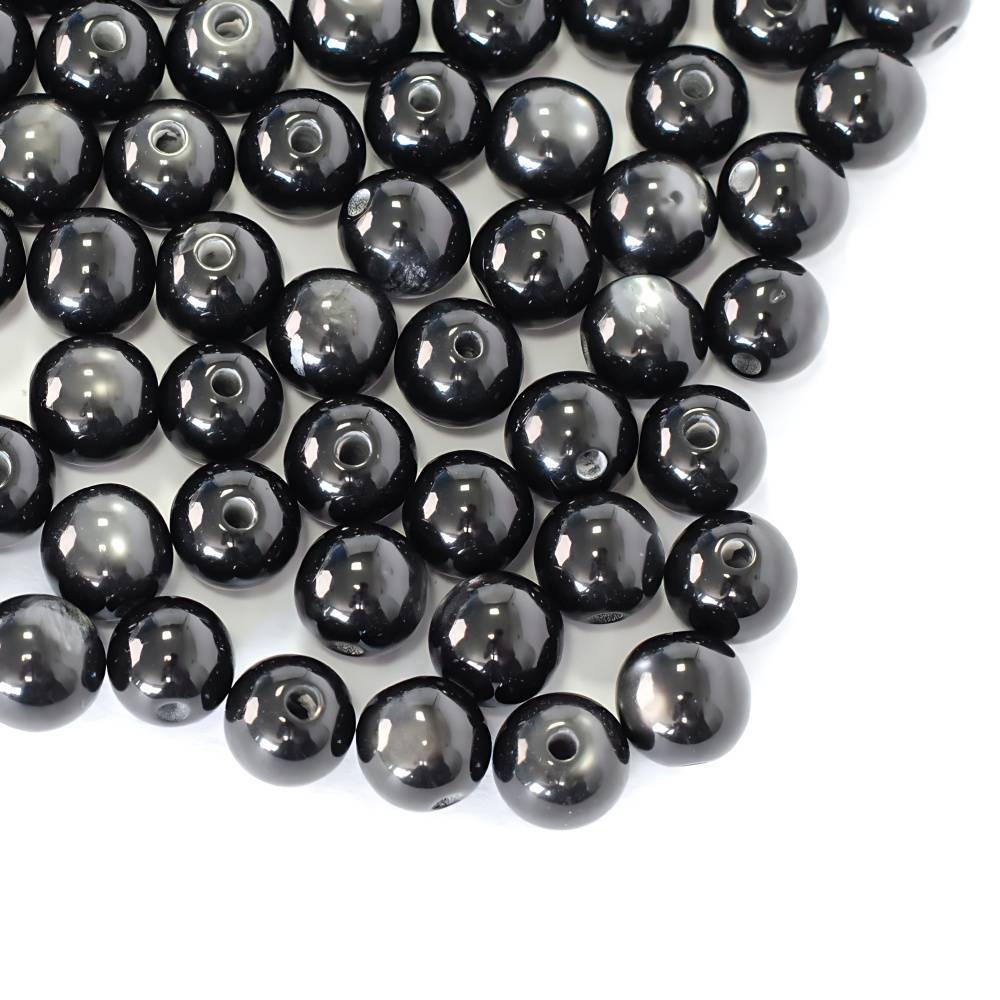 Sew-on eyes beads for toys black 12 mm Sew-on eyes beads for toys black 12 mm