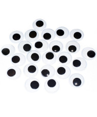 Round running eyes for toys 8 mm