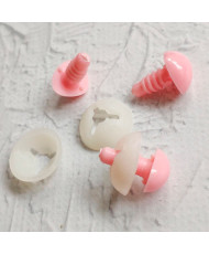 Triangular nose for toys Premium pink 15 mm