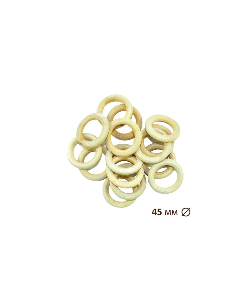 Wooden ring for macrame, sling bead Ø 45 мм 1520007