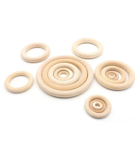 Wooden ring for macrame, sling bead Ø 55 мм 1520009