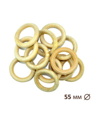 Wooden ring for macrame, sling bead Ø 55 мм 1520009