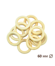 Wooden ring for macrame, sling bead Ø 60 мм 1520010