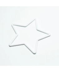 Star base for macrame, dream catcher, polypropylene, white, 110 mm 1550094