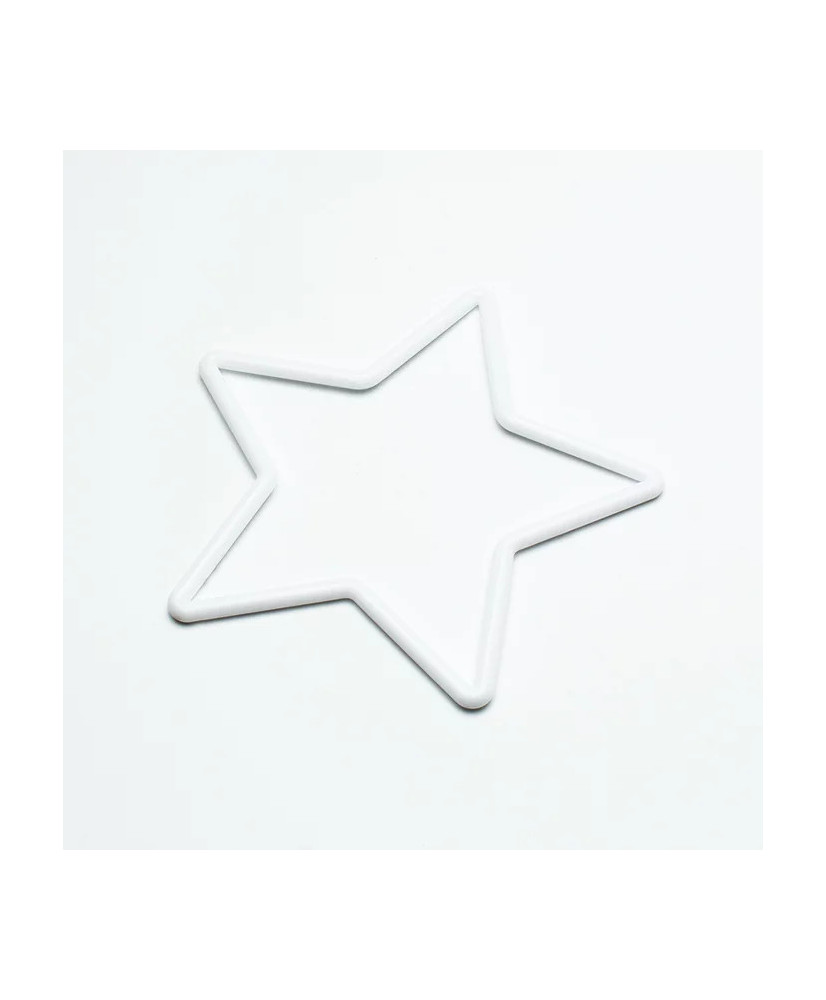 Star base for macrame, dream catcher, polypropylene, white, 110 mm 1550094