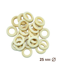 Wooden ring for macrame, sling bead Ø 25 мм 1520003