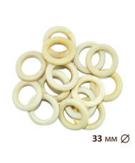 Wooden ring for macrame, sling bead Ø 33 мм 1520005