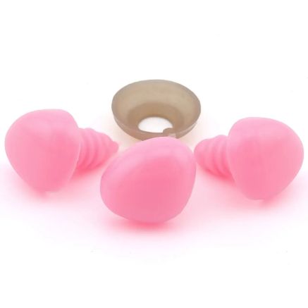 Triangular nose for toys Premium pink 6 mm