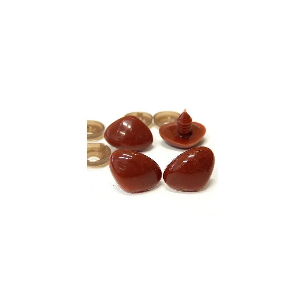 Triangular nose for toys Premium brown 6 mm Triangular nose for toys Premium brown 6 mm