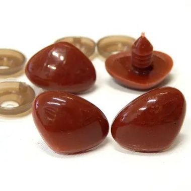 Triangular nose for toys Premium brown 6 mm